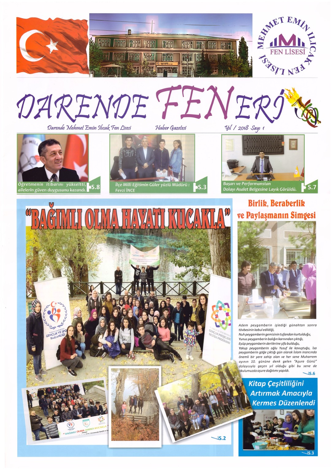 Darende Feneri dergisi sayi 1 kapagi